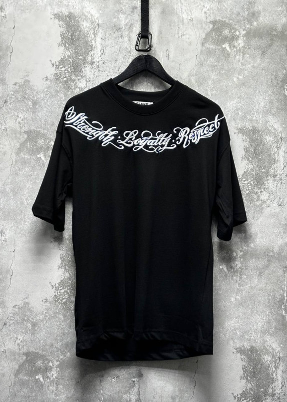 Футболка оверсайз з вишивкою чорна MFStore Изображение Футболка оверсайз з вишивкою чорна MFStore