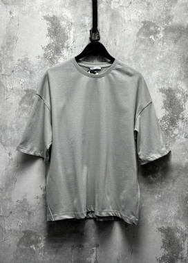 Базова футболка оверсайз сіра MFStore Изображение Базова футболка оверсайз сіра MFStore