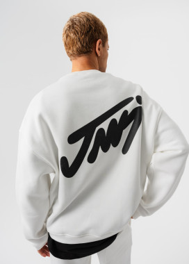 Оверсайз світшот з принтом білий MFStore Изображение Оверсайз світшот з принтом білий MFStore