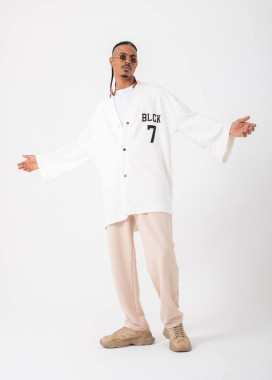 Оверсайз кимоно мужское белое MFStore Изображение Оверсайз кимоно мужское белое MFStore