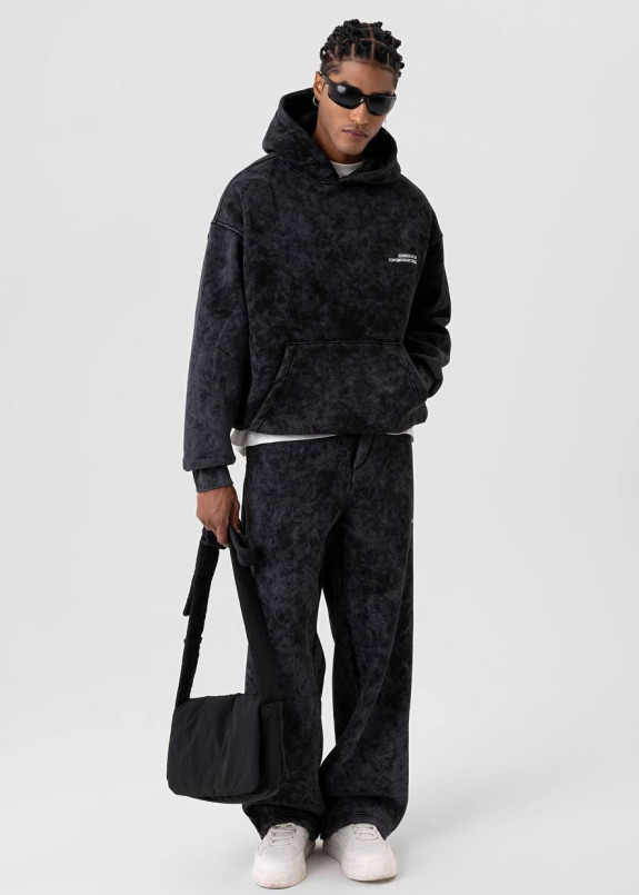 Костюм оверсайз виварений на флісі темно-сірий MFStore Изображение Костюм оверсайз виварений на флісі темно-сірий MFStore