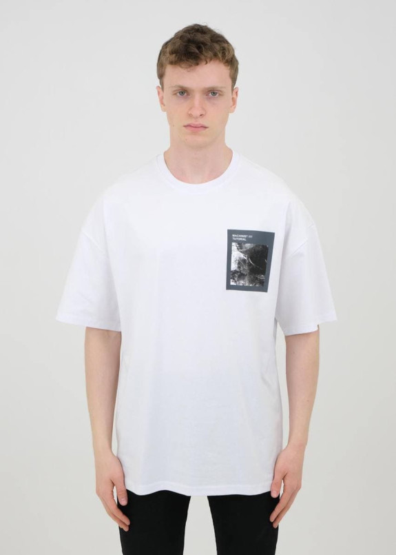 Футболка белая с жен портретом на спине MFStore Изображение Футболка белая с жен портретом на спине MFStore