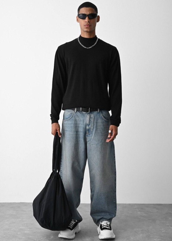 Гольф чоловічий базовий чорний MFStore Изображение Гольф чоловічий базовий чорний MFStore