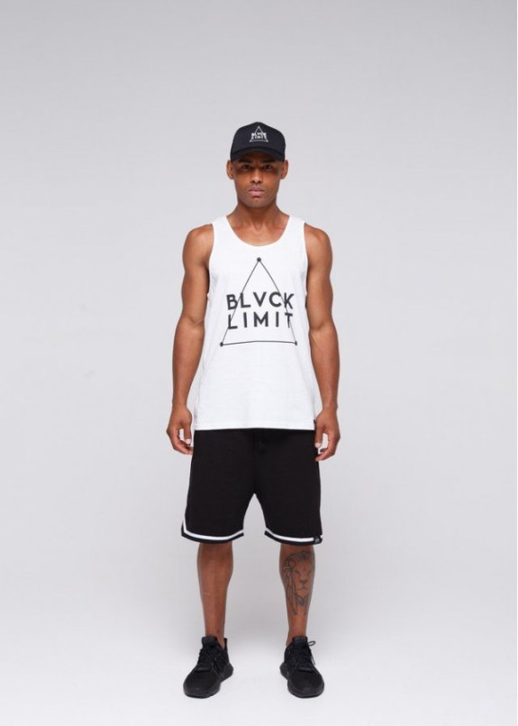 Майка принт логотип - белая Изображение Майка принт логотип - белая