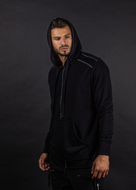 Худи дизайнерское со строчками MFStore Изображение Худи дизайнерское со строчками MFStore