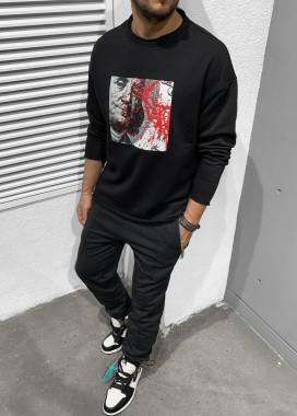 Свитшот оверсайз money черный MFStore Изображение Свитшот оверсайз money черный MFStore