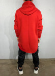 Красное ассиметричное худи MFStore Изображение Красное ассиметричное худи MFStore