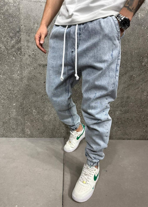 Джоггери блакитні з мотнею та шнурками MFStore Изображение Джоггери блакитні з мотнею та шнурками MFStore