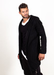 Удлиненный мужской кардиган на молнии MFStore Изображение Удлиненный мужской кардиган на молнии MFStore