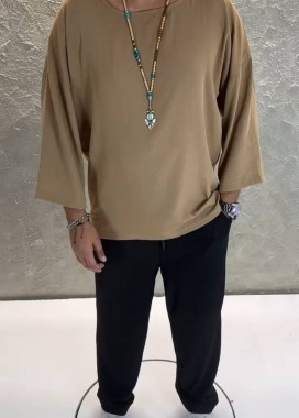 Футболка кімоно вільного крою пісок MFStore Изображение Футболка кімоно вільного крою пісок MFStore