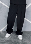 Стильні багі брюки вільного крою чорні MFStore Изображение Стильні багі брюки вільного крою чорні MFStore