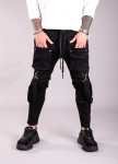 Джинсы черные карго с лампасами Mfstore Изображение Джинсы черные карго с лампасами Mfstore