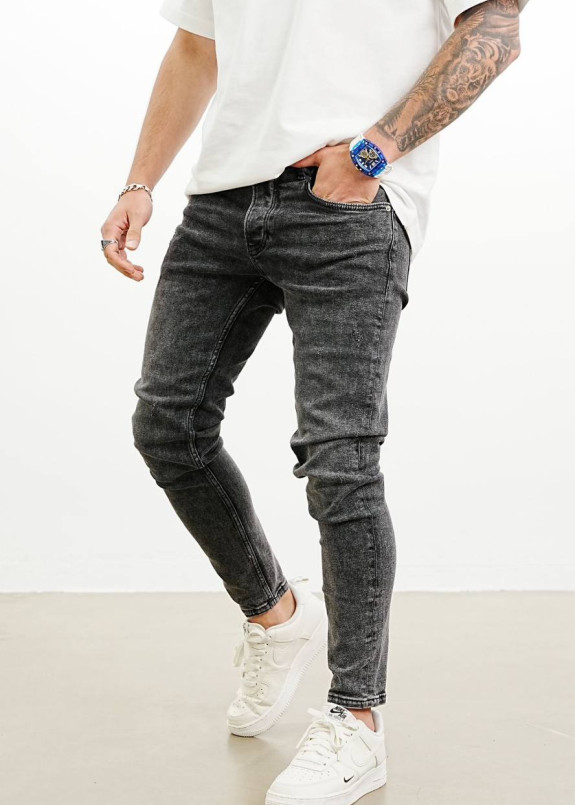 Джинси чоловічі вузькі до низу сірі MFStore Изображение Джинси чоловічі вузькі до низу сірі MFStore