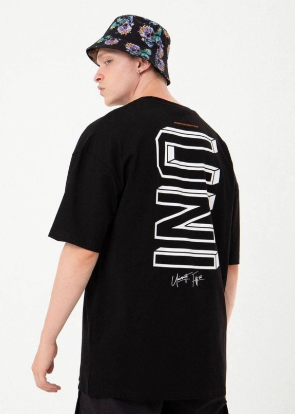 Футболка оверсайз черная UNI MFStore Изображение Футболка оверсайз черная UNI MFStore