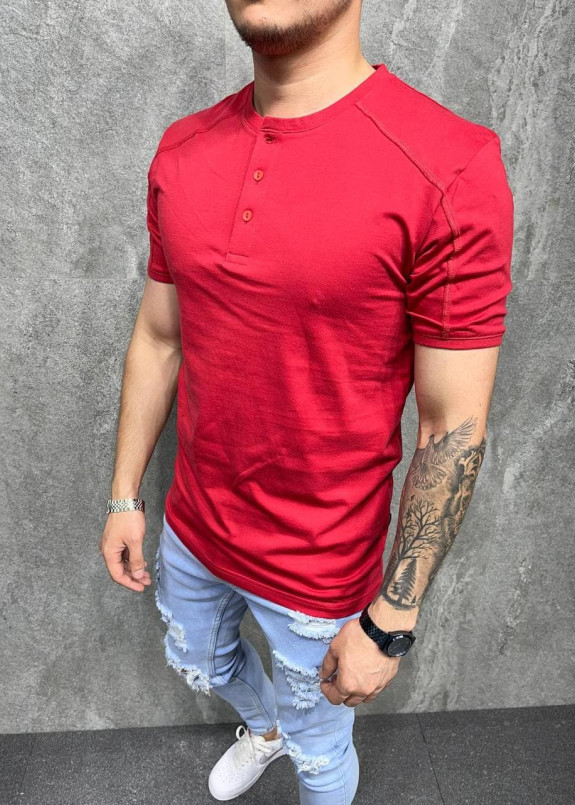 Стильная базовая футболка красная Mfstore Изображение Стильная базовая футболка красная Mfstore