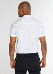 Изображение Рубашка мужская без воротника с коротким рукавом белая Black Limit