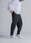 Изображение Спортивні штани звужені з малюнком сірі MFStore