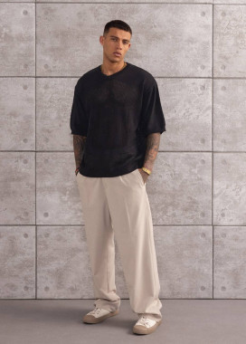 Футболка вільного крою сітка чорна MFStore Изображение Футболка вільного крою сітка чорна MFStore