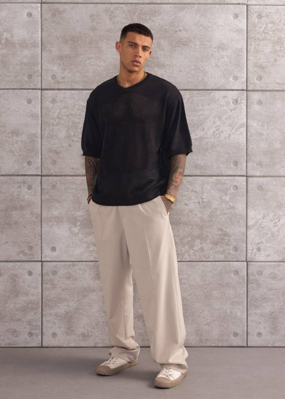 Футболка вільного крою сітка чорна MFStore Изображение Футболка вільного крою сітка чорна MFStore