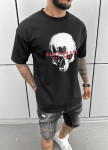Футболка оверсайз з текстом і принтом черепа чорна MFStore Изображение Футболка оверсайз з текстом і принтом черепа чорна MFStore