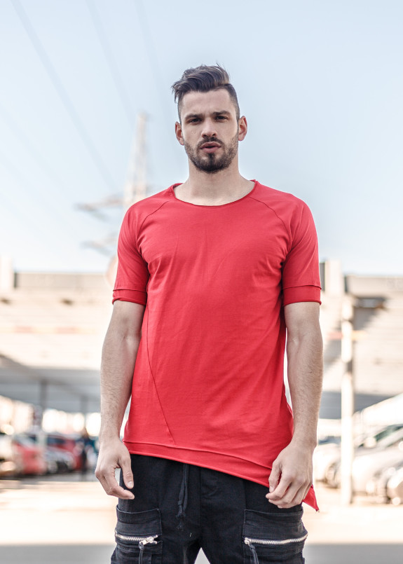 Футболка с ассиметричным низом Mfstore Изображение Футболка с ассиметричным низом Mfstore