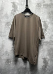 Футболка вільного крою скошена коричнева MFStore Изображение Футболка вільного крою скошена коричнева MFStore