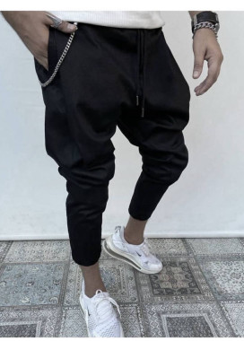 Изображение Стильні чоловічі брюки-галіфе чорні MFStore