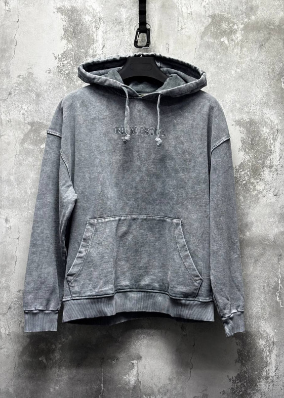 Худі оверсайз виварене базове світло-сіре realistic MFStore Изображение Худі оверсайз виварене базове світло-сіре realistic MFStore