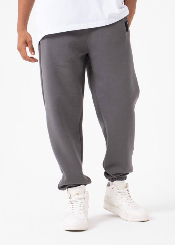 Штаны спортивные на флисе серые MFStore Изображение Штаны спортивные на флисе серые MFStore