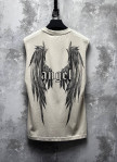 Безрукавка вільного крою з принтом angel пудра MFStore Изображение Безрукавка вільного крою з принтом angel пудра MFStore