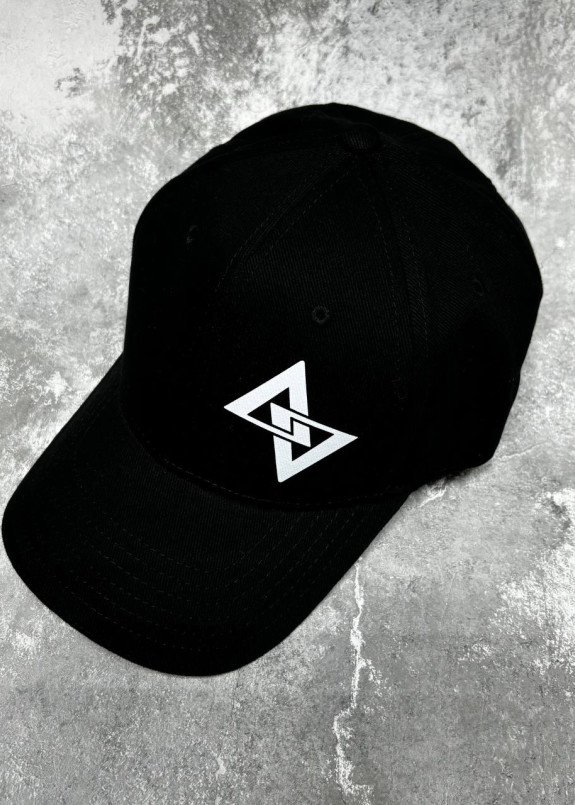 Кепка з принтом triangels чорна MFS Изображение Кепка з принтом triangels чорна MFS