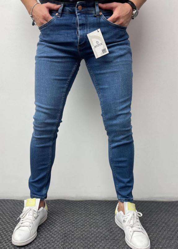 Джинси чоловічі вузькі до низу сині MFStore Изображение Джинси чоловічі вузькі до низу сині MFStore