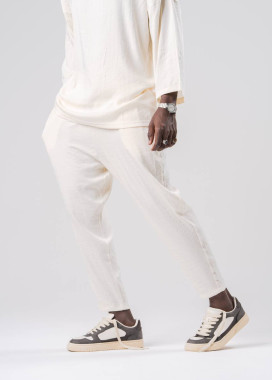 Стильні штани вільного крою пудрові MFStore Изображение Стильні штани вільного крою пудрові MFStore