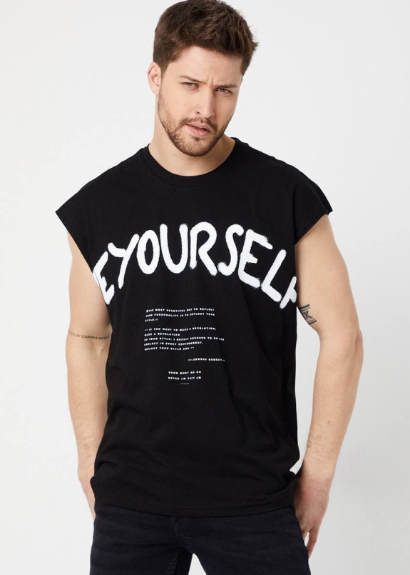Безрукавка черная BE YOURSELF MFStore Изображение Безрукавка черная BE YOURSELF MFStore