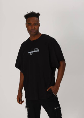 Футболка чорна оверсайз з текстом MFStore Изображение Футболка чорна оверсайз з текстом MFStore
