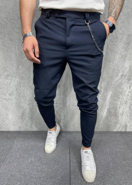 Чоловічі штани звужені темно-сині Mfstore Изображение Чоловічі штани звужені темно-сині Mfstore