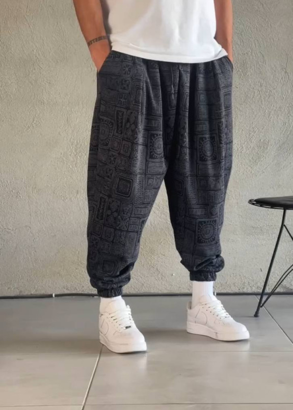 Штани вільного крою runes сірі MFStore Изображение Штани вільного крою runes сірі MFStore
