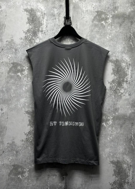 Безрукавка з абстракцією сіра MFStore Изображение Безрукавка з абстракцією сіра MFStore