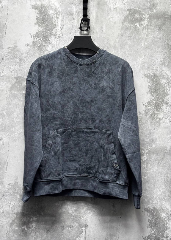 Світшот дизайнерський вільного крою виварений сірий темний MFStore Изображение Світшот дизайнерський вільного крою виварений сірий темний MFStore