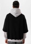 Худі оверзайз з подвійним рукавом human чорний MFStore Изображение Худі оверзайз з подвійним рукавом human чорний MFStore