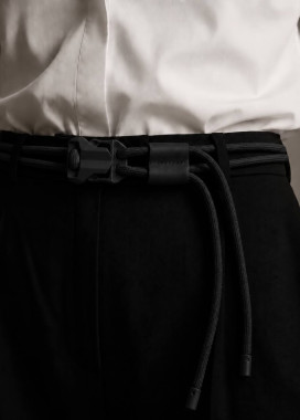 Стильний текстильний ремінь black MFStore Изображение Стильний текстильний ремінь black MFStore