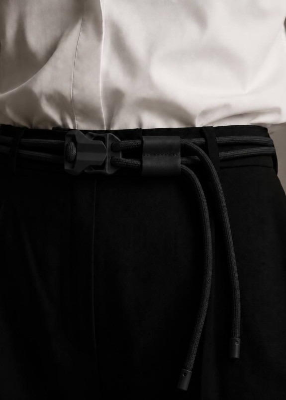 Стильний текстильний ремінь black MFStore Изображение Стильний текстильний ремінь black MFStore