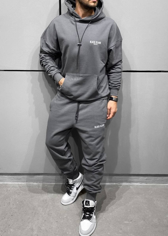 Костюм спортивный urban cult темно-серый MFStore Изображение Костюм спортивный urban cult темно-серый MFStore