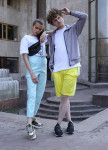 Брюки женские карго голубые Кэсси Tur streetwear Изображение Брюки женские карго голубые Кэсси Tur streetwear