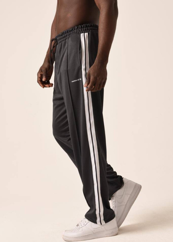 Спортивні штани прямі з лампасами сірі MFStore Изображение Спортивні штани прямі з лампасами сірі MFStore