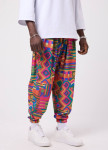 Штани різнокольорові вільного крою MFStore Изображение Штани різнокольорові вільного крою MFStore
