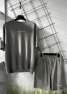 Костюм оверсайз літній сірий MFStore Изображение Костюм оверсайз літній сірий MFStore