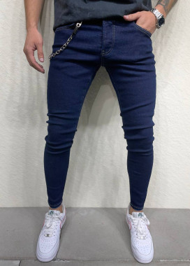 Джинси вузькі з цепочкою сині MFStore Изображение Джинси вузькі з цепочкою сині MFStore