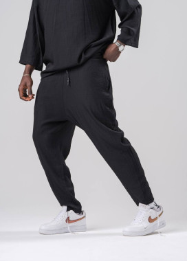 Стильні штани вільного крою чорний MFStore Изображение Стильні штани вільного крою чорний MFStore