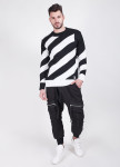 Свитер черно-белый в полоску MFStore Изображение Свитер черно-белый в полоску MFStore